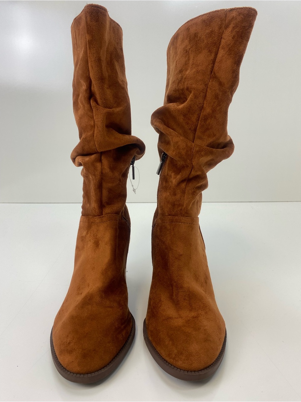 Kenneth Cole Reaction Slouchy Mid-Calf Boots in Chestnut Brown
